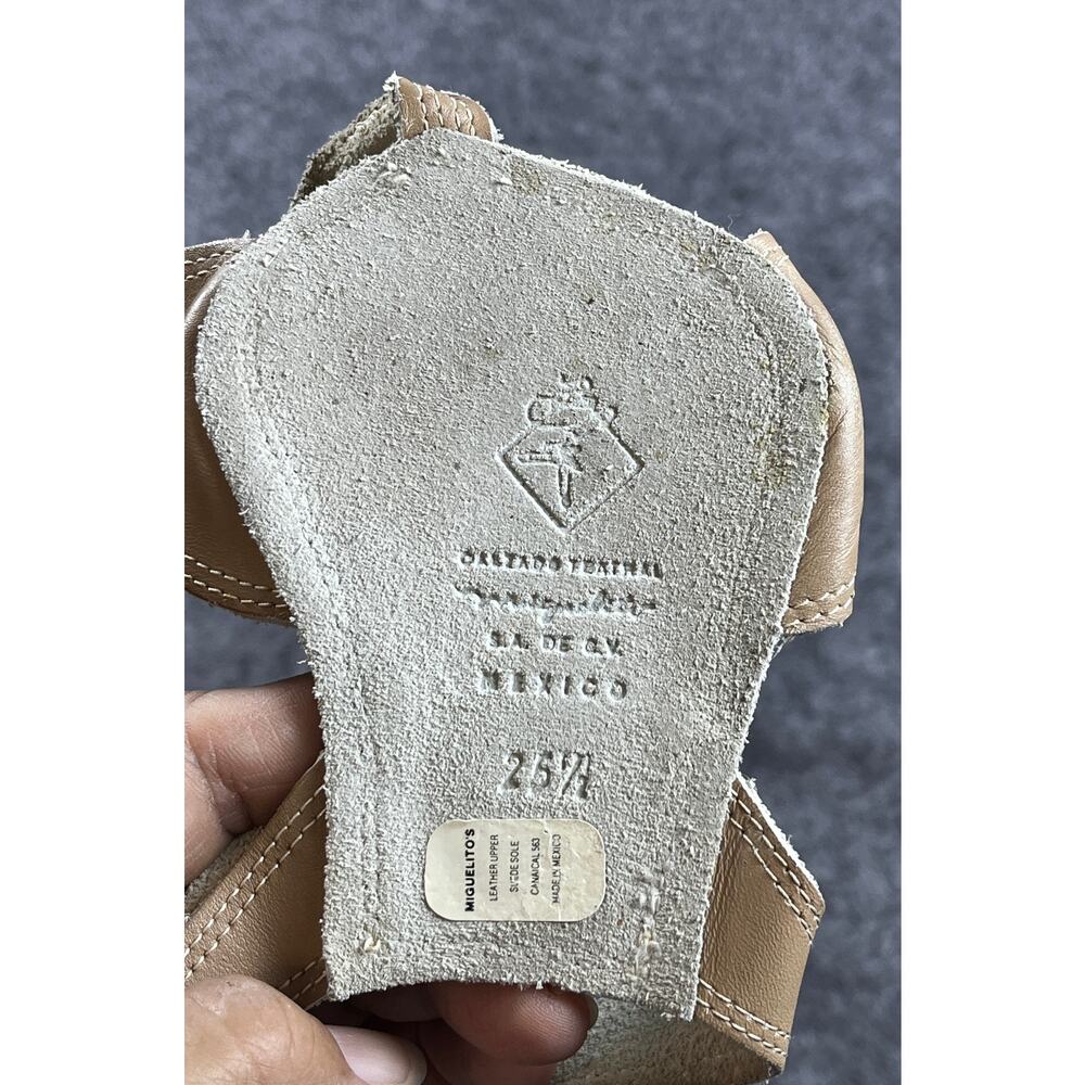 Miguelito's Calzado Teatral Lyrical Dance Sandals PreOwned size 25.5 (US size 9) - Picture 4 of 9